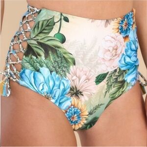 Agua Bendita Hope Aine High Waist Reversible Bikini Bottom